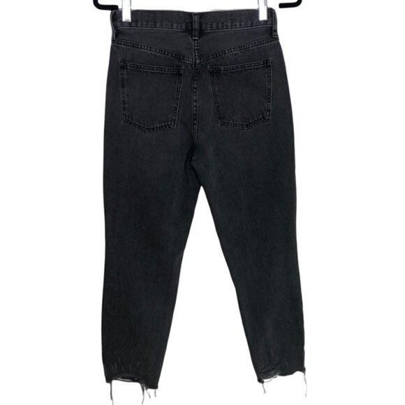 Free People We The Free Skinny Jeans Women’s Size 27 Black Rigid High Rise Distr - Picture 5 of 13